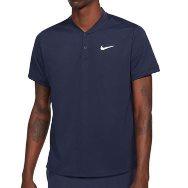 Nike Men's Court Dri-Fit Tennis Polo Blue